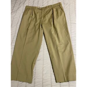 Ballin Comfort-EZE Men's Classic Beige Dress Pants‎ Pleated  Trousers Size 42
